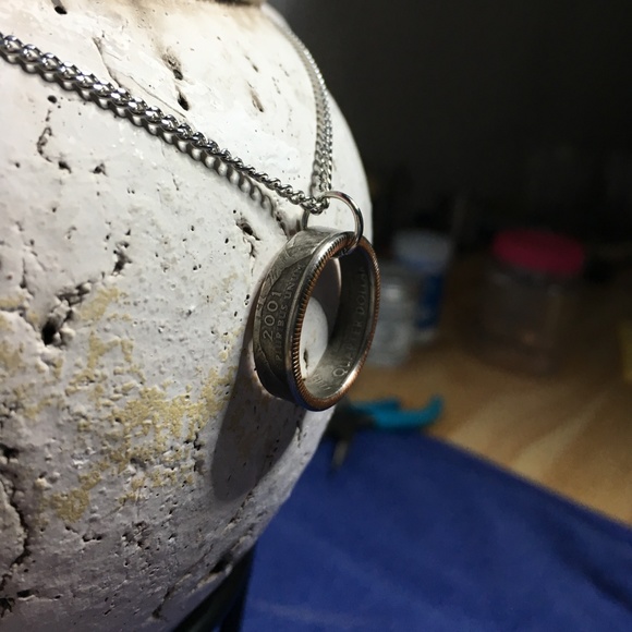 2001 Vermont State Quarter Coin Ring Necklace - Picture 6 of 8
